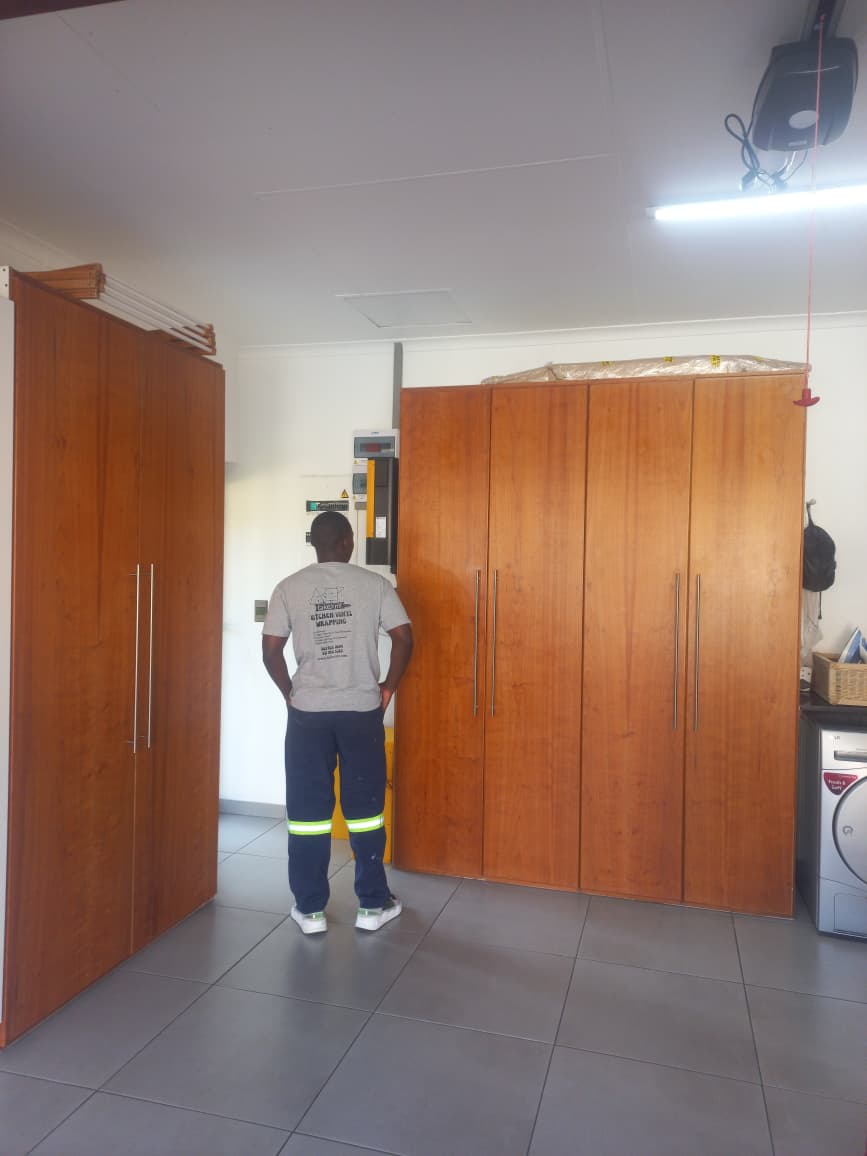 Kitchen before wrap